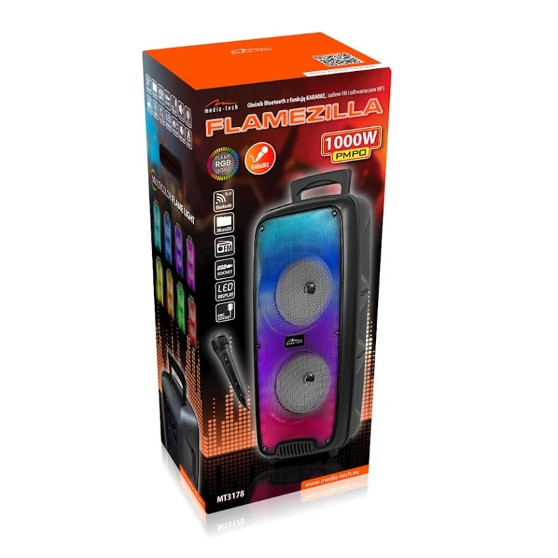 Акустическая система Media-Tech Flamezilla MT3178 Black Акустическая система Media-Tech Flamezilla MT3178 Black