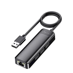 USB хаб Kakusiga KSC-1409-B USB to USB/RJ-45