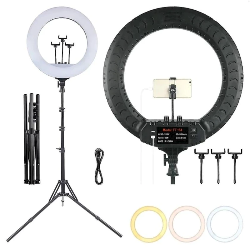 Лампа кольцевая LED HQ-21S inch