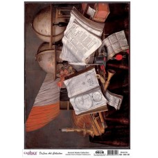 Dekupaj üçün düyü kağızı Cadence A3 Коллекция древних книг AB-09 30x42 sm
