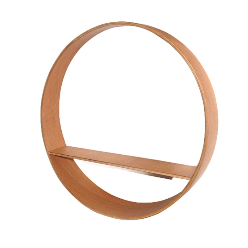 Круглая настенная полка Maksim WoodShop MW03SHOAKSKHOR, цвет дуб Круглая настенная полка Maksim WoodShop MW03SHOAKSKHOR, цвет дуб