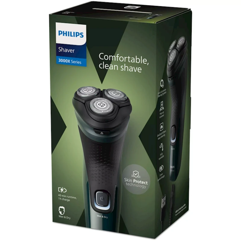 Электробритва Philips X3002-00 Black/Green