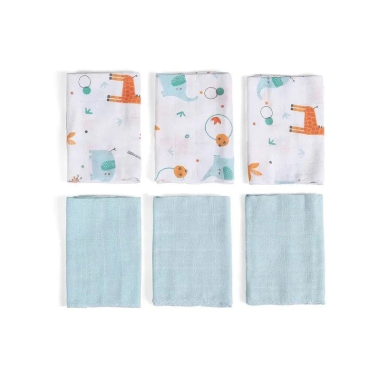 Salfet dəsti Funna baby Giraffe Blue, 30x30 sm, 6 əd Salfet dəsti Funna baby Giraffe Blue, 30x30 sm, 6 əd