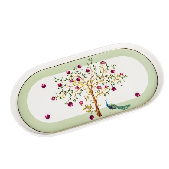 Тарелка Porland Fortuna Servis TBP123350253, фарфор, разноцветный, 16x32 см Тарелка Porland Fortuna Servis TBP123350253, фарфор, разноцветный, 16x32 см