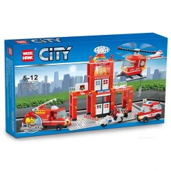 Конструктор Wise Hank City Пожарная часть, 491 частей Конструктор Wise Hank City Пожарная часть, 491 частей