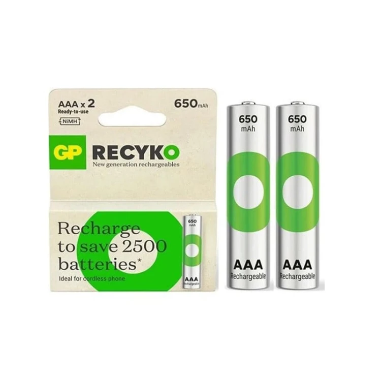 Батарейка GP ReCyko 650mah AAA 1.2V, 2 шт