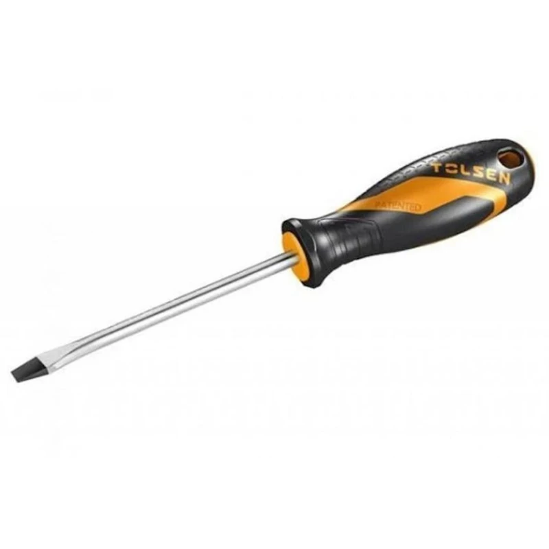 Отвертка Tolsen Ерго 6.5х150 мм, сталь/пластмасса, черный