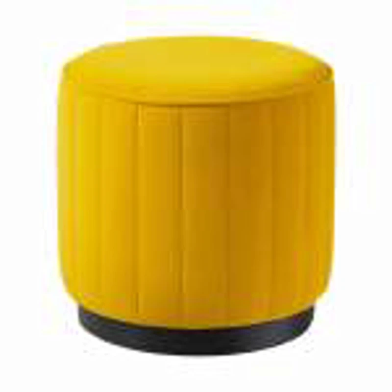 Пуфик 49, ткань, желтый, 40x35x35 см Пуфик 49, ткань, желтый, 40x35x35 см