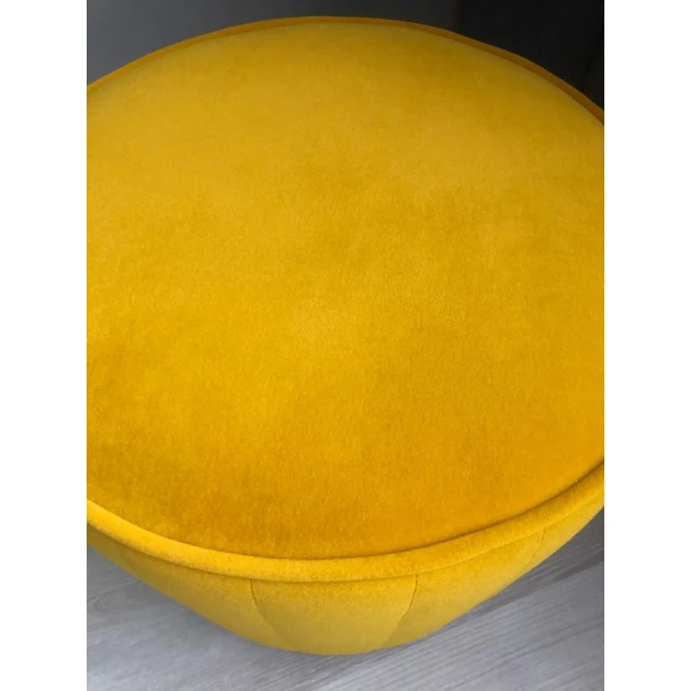 Пуфик 49, ткань, желтый, 40x35x35 см Пуфик 49, ткань, желтый, 40x35x35 см