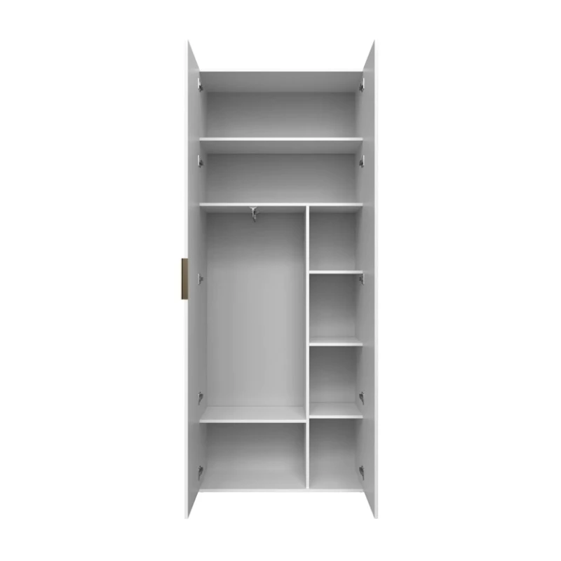 Шкаф Art Mebel Art-60-5, ЛДСП, белый, 50х60х210 см Шкаф Art Mebel Art-60-5, ЛДСП, белый, 50х60х210 см