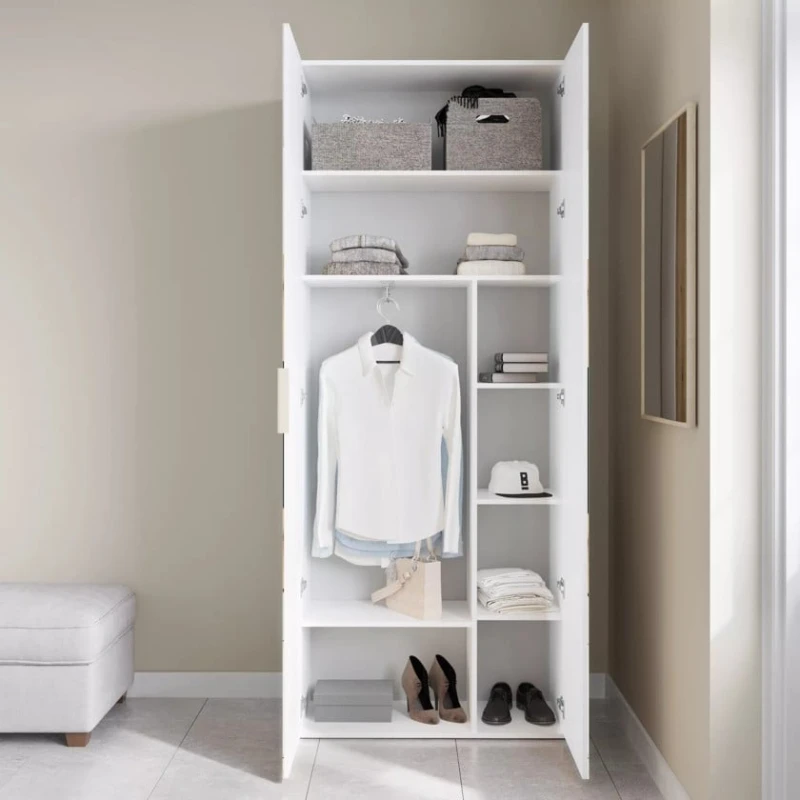 Шкаф Art Mebel Art-60-5, ЛДСП, белый, 50х60х210 см Шкаф Art Mebel Art-60-5, ЛДСП, белый, 50х60х210 см