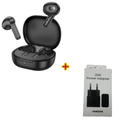 Qulaqlıq Borofone BW65 Black + Enerji toplama cihazı 25W Black Hədiyyə