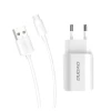 Сетевое зарядное устройство Dudao A2EU 5V/2.4A, Белый