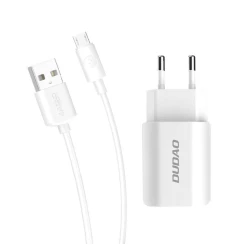 Сетевое зарядное устройство Dudao A2EU 5V/2.4A, Белый