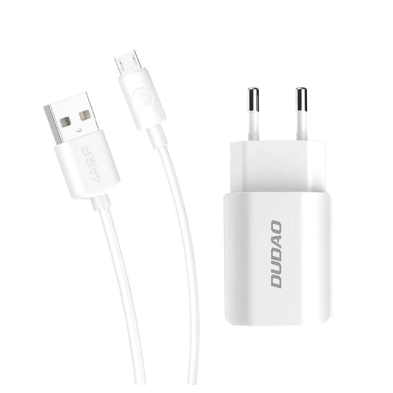 Сетевое зарядное устройство Dudao A2EU 5V/2.4A, Белый