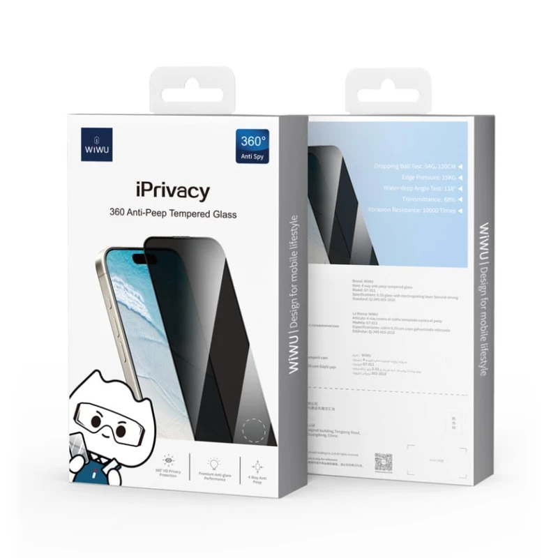 Qoruyucu şüşə Wiwu IPrivacy Apple iPhone 16 Pro üçün