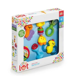 Набор погремушек Addo Little Lot Baby's First Rattle Set, 6 шт, разноцветный