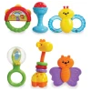 Набор погремушек Addo Little Lot Baby's First Rattle Set, 6 шт, разноцветный