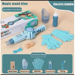 Sabun köpükləri buraxan dəst Kabarcik 100, göy