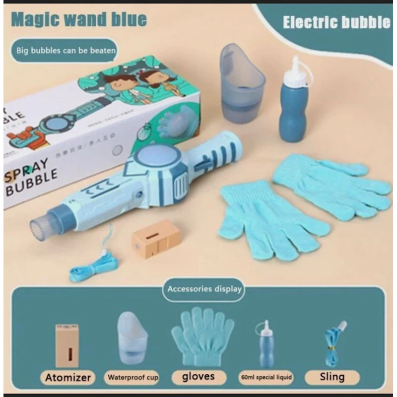 Sabun köpükləri buraxan dəst Kabarcik 100, göy