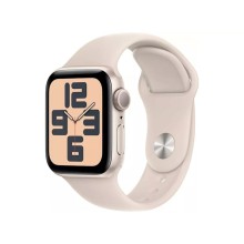 Ağıllı saat Apple Watch SE 40mm Starlight Aluminium with Starlight Sport Band - S/M Model A2722 (MR9U3QR/A)