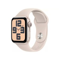 Ağıllı saat Apple Watch SE 40mm Starlight Aluminium with Starlight Sport Band - S/M Model A2722 (MR9U3QR/A)