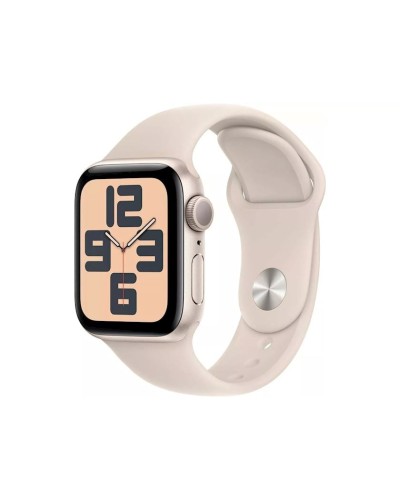 Ağıllı saat Apple Watch SE 40mm Starlight Aluminium with Starlight Sport Band - S/M Model A2722 (MR9U3QR/A)