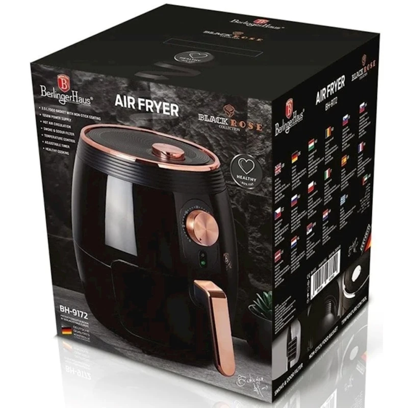 Фритюрница Berlinger Haus Black Rose BH9172 Фритюрница Berlinger Haus Black Rose BH9172