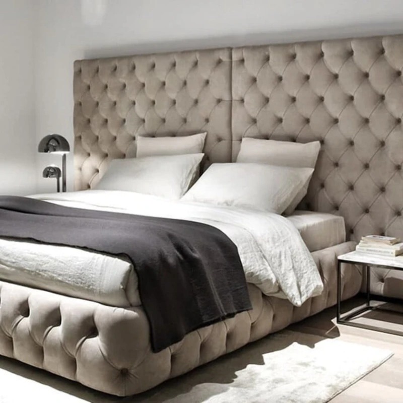 İki nəfərlik çarpayı Art_ikili_yataq (200) 18, laminat/parça, bej, 200x200x200 sm