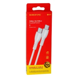 Кабель USB Borofone BX51 Triumph Type-C to Type-C, Белый