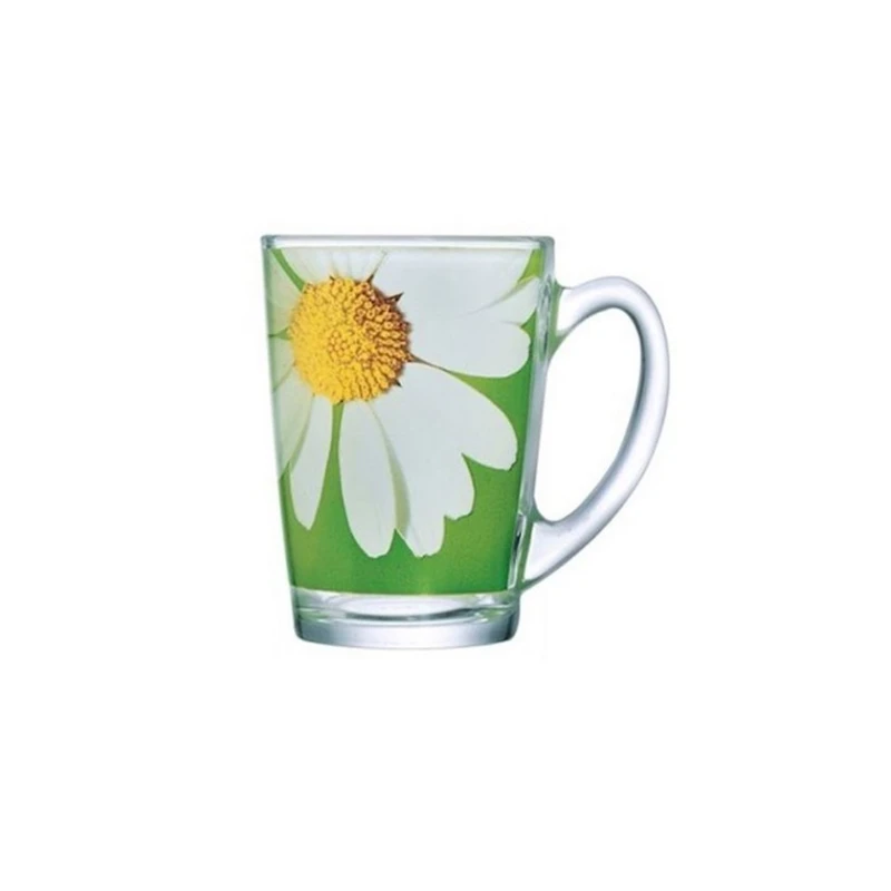 Кружка Luminarc Paqurette, 320 мл, стекло, зеленый/прозрачный Кружка Luminarc Paqurette, 320 мл, стекло, зеленый/прозрачный