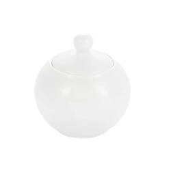 Сахарница Gipfel 51037 с крышкой, 400 мл, фарфор, белая Сахарница Gipfel 51037 с крышкой, 400 мл, фарфор, белая