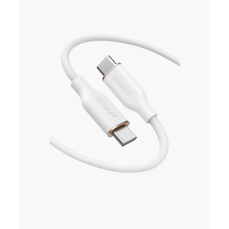 Кабель Anker PowerLine III Flow USB-C to USB-C Cable 100W White