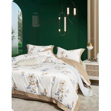 Yataq dəsti MiraNova CTS-423, yorğan üzü 200x220 sm, mələfə 240x260 sm, yastıq üzü 50x70 sm, ikinəfərlik, satin, rəngbərəng