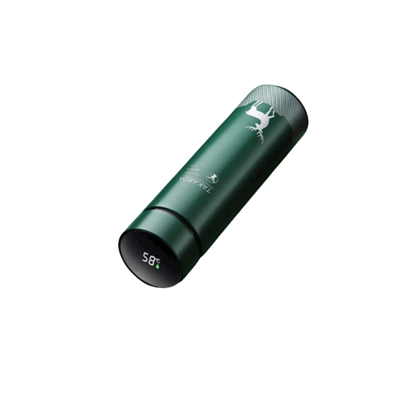 Termos temperatur sensoru ilə, yaşıl, 480 ml