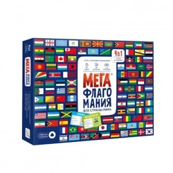 Игра настольная Геодом Мегафлагомания с голосовым помошником Алиса,200 карточек Игра настольная Геодом Мегафлагомания с голосовым помошником Алиса,200 карточек