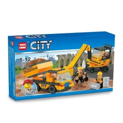 Конструктор Wisehawk City 82005, 172 деталей, желтый