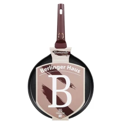 Blin tavası Berlinger Haus Leonardo Collection BH-8026, 28 sm, alüminium, üçqatlı yapışmayan titan örtük, tünd qırmızı