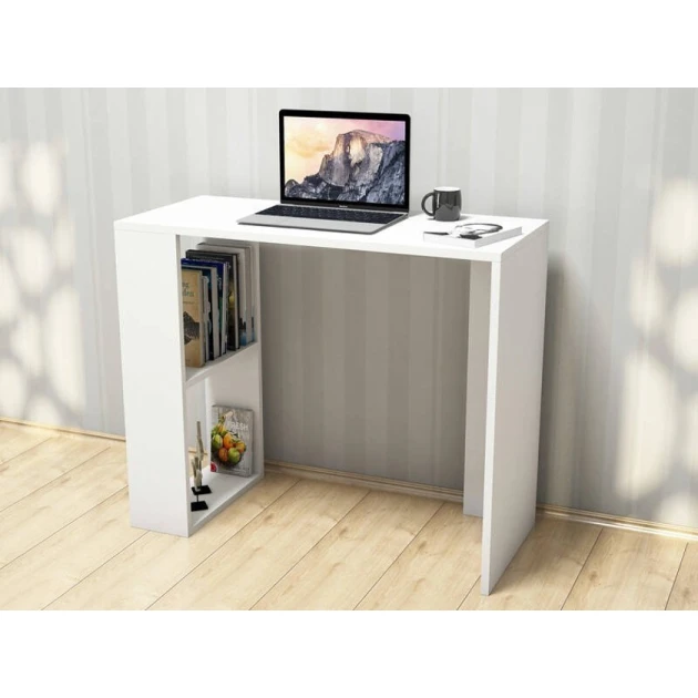 Компьютерный стол Art Mebel House 140, белый, 75x90x50 см