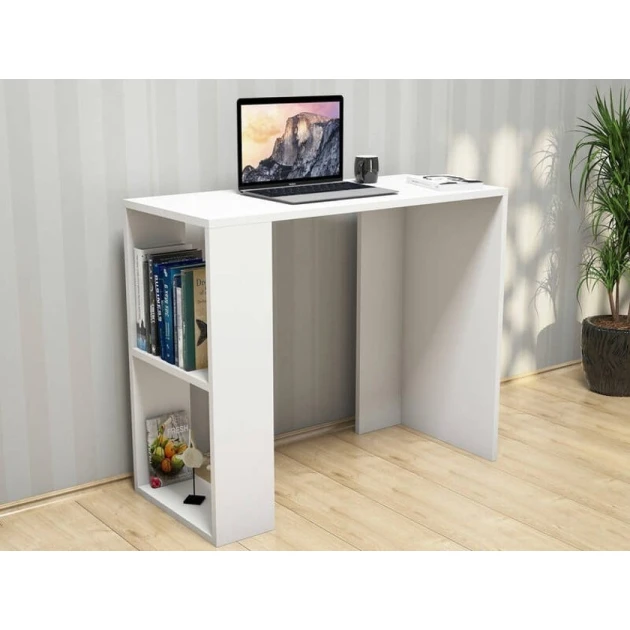 Компьютерный стол Art Mebel House 140, белый, 75x90x50 см