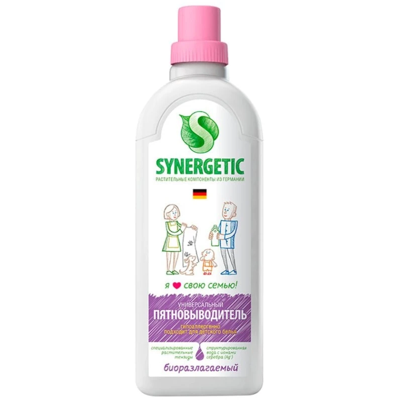 Пятновыводитель жидкий Synergetic для детского белья 1 л