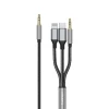 Audio kabel Earldom ET-AUX72 Lightning 8-pin/Type-C/3.5 mm, 1.2m