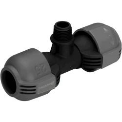 Соединитель T-образный Gardena 2787-20 Quick & Easy с наружной резьбой 25 мм х 3/4
