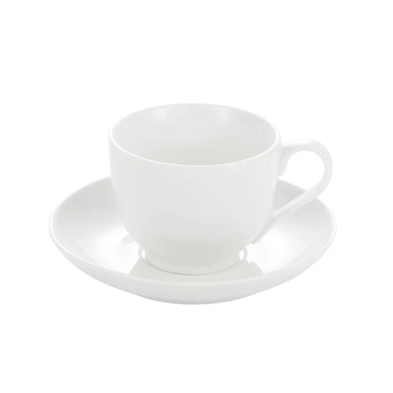 Чайная пара Giphel Blanche 51035, 0.25 л, фарфор, белая Чайная пара Giphel Blanche 51035, 0.25 л, фарфор, белая