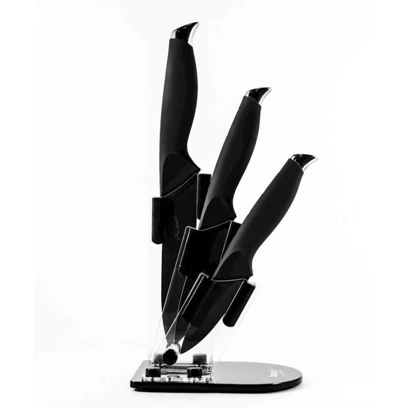 Набор керамических ножей Lamart 101514, 3 шт, на акриловой подставке Набор керамических ножей Lamart 101514, 3 шт, на акриловой подставке