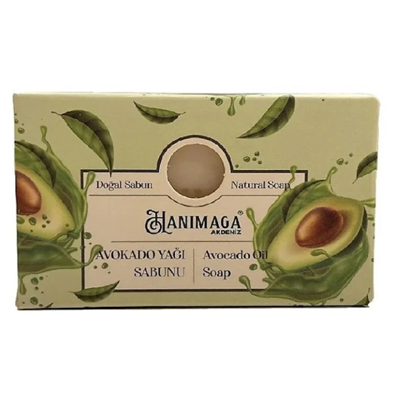 Туалетное натуральное мыло Hanımağa с маслом авокадо 100 г Туалетное натуральное мыло Hanımağa с маслом авокадо 100 г