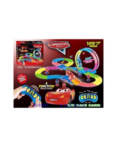 Avtotrek Luminous Track McQueen, qırmızı