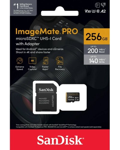 Yaddaş kartı SanDisk 256GB ImageMate PRO microSDXC UHS-1