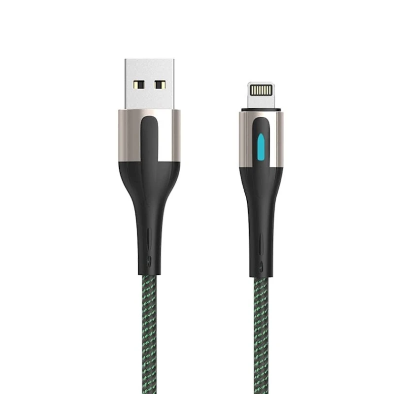 Кабель USB Sendem T10 Lightning Cable, Green