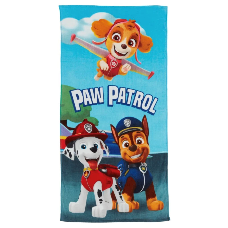 Полотенце детское PAW PATROL 140x70 см, хлопок, велюровая, разноцветный Полотенце детское PAW PATROL 140x70 см, хлопок, велюровая, разноцветный